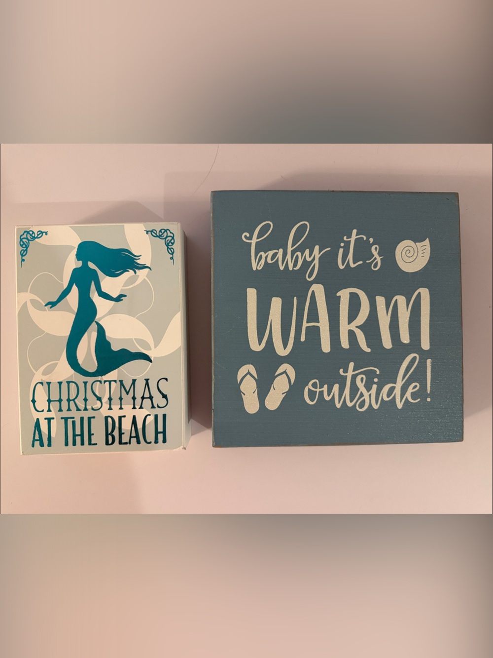 Quill to Paper by Sixtrees Beach. Christmas shelf or wall art